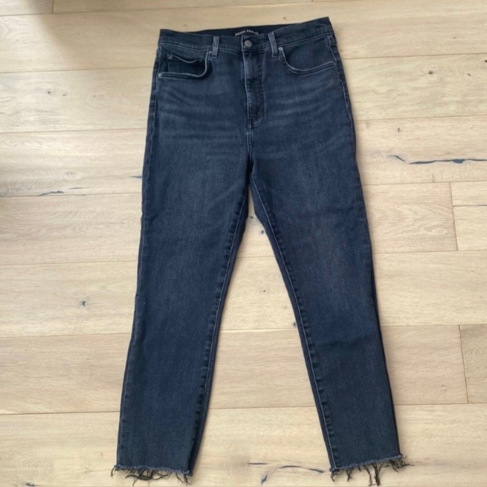 Denim Forum Lola Black Ankle Jeans